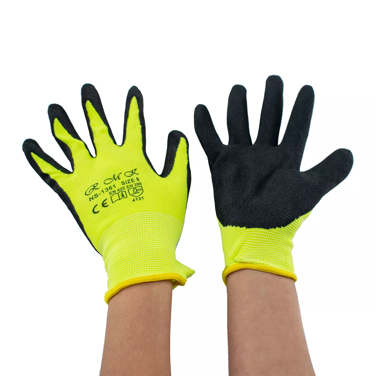 NS 1361 ЖЪЛТ РЪКАВИЦИ ПОЛИЕСТЕРНО ПОКРИТИЕ 8