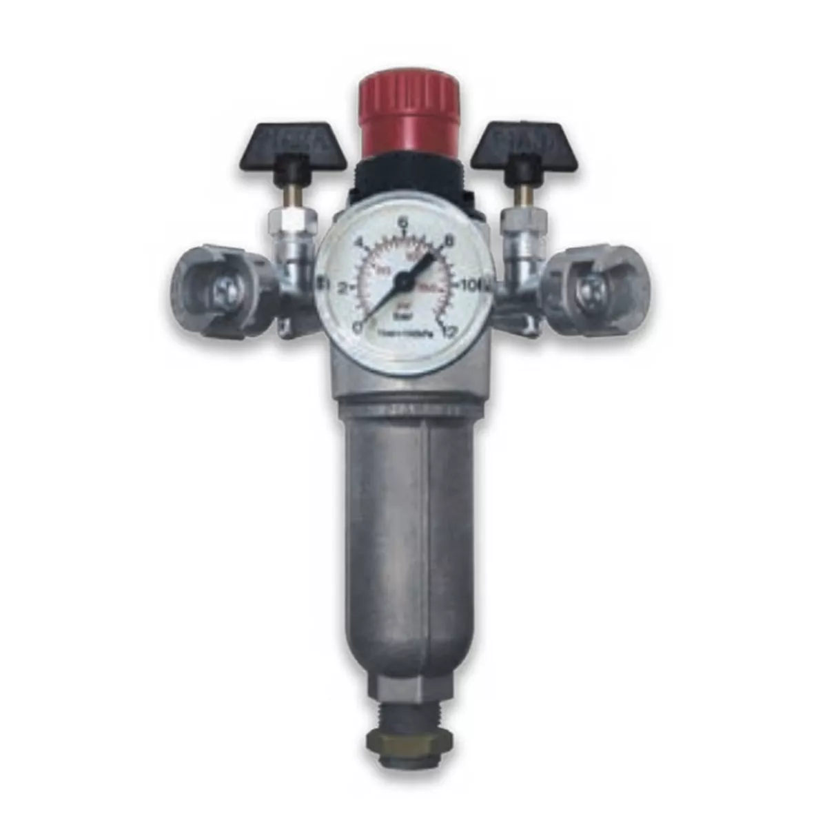 F202/3 - РЕГУЛАТОР 3/8 С 2 ИЗХОДА С ГАЙКА