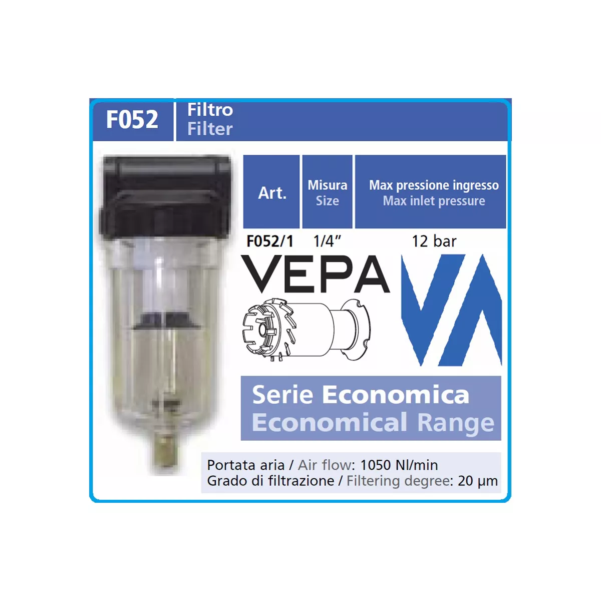 F052/1 - ФИЛТЪР 1/4